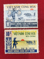 Stamps Vietnam South (Farmer's Day - (26/3/1972) -GOOD Stamps- 1set/2pcs - Viêt-Nam