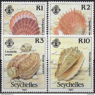 1987 Seychelles Shells 4v. MNH SG N. 663/666 - Other & Unclassified