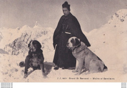 P16- GRAND SAINT BERNARD (SUISSE) MAITRE ET SERVITEURS - ( 2 SCANS ) - Autres & Non Classés