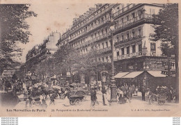 P14-75) LES MERVEILLES DE PARIS - PERSPECTIVE DU BOULEVARD MONTMARTRE - (  2 SCANS ) - District 02