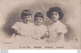 P9- LE AA. RR.  MAFALDA - UMBERTO - JOLANDA  - FOT. GUIGONI & BOSSI - ( 2 SCANS ) - Familles Royales