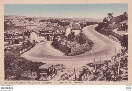 P7-12) VILLEFRANCHE DE ROUERGUE (AVEYRON) TOURNANT DE LA ROQUE - ( 2 SCANS ) - Villefranche De Rouergue