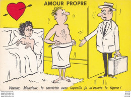 P2- HUMOUR GRIVOIS "AMOUR PROPRE "  VOYONS MONSIEUR LA SERVIETTE AVEC LAQUELLE...- ILLUSTRATEUR ALEXANDRE  - ( 2 SCANS ) - Humour
