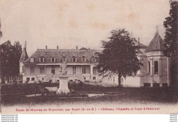 P1-92) ECOLE ST-NICOLAS DE BUZENVAL , PAR RUEIL - CHATEAU - CHAPELLE ET COUR D'HONNEUR  - ( 2 SCANS ) - Rueil Malmaison