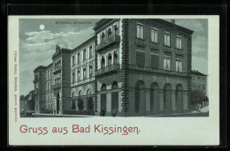 Mondschein-Lithographie Bad Kissingen, Königliches Kurhaus  - Bad Kissingen