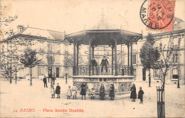 51-REIMS-PLACE AMELIE DOUBLIE-KIOSQUE-N 6013-C/0027 - Reims