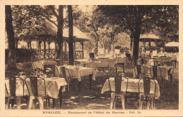 89-AVALLON-RETAURANT DE L HOTEL DU MORVAN-N 6013-B/0031 - Avallon