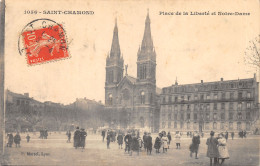 42-SAINT CHAMOND-PLACE DE LA LIBERTE-NOTRE DAME-ANIMEE-N 6013-E/0013 - Saint Chamond