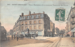 42-SAINT CHAMOND-PLACE PLAISANCE-NOUVEAU TRAMWAY DU CREUX-N 6013-D/0371 - Saint Chamond