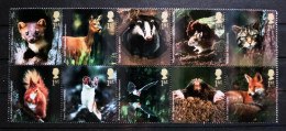 INGLATERRA - IVERT 2578/87 NUEVOS ** FAUNA - ANIMALES DEL BOSQUE - ROEDORES - Unused Stamps