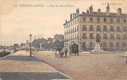 71-CHALON SUR SAONE-PLACE DU PORT VILLIERS-N 6013-F/0195 - Chalon Sur Saone