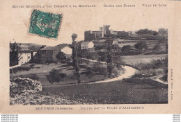 A22-07) BOFFRES (ARCECHE) ENTREE PAR LA ROUTE D ALBUSSIERE CAISSE DES ECOLES DE LYON - Autres & Non Classés