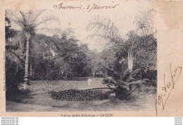 A21- INDOCHINE - SAÏGON - VUE AU JARDIN BOTANIQUE - (  OBLITERATION DE 1904 -  2 SCANS ) - Vietnam