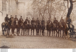 33) LIBOURNE Le 11 MARS 1910 - CARTE PHOTO DU 15 EME REGIMENT 1 ER ESCADRON  DE DRAGONS A CHEVAL - ( 2 SCANS ) - Libourne