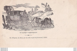 A18-93) LE RAINCY HISTORIQUE - LA DILIGENCE DE PARIS SUR LA ROUTE ROYALE DE LORRAINE (1830) - ( 2 SCANS ) - Le Raincy