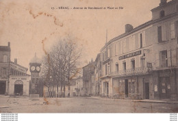 A16-47) NERAC - AVENUE DE MONDENARD ET PLACE AU BLE - CAFE COMMERCIAL - LABADIE FRUITS ET LEGUMES -  2 SCANS  - Nerac