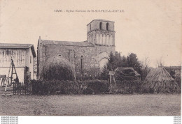 A16-17) SAINT SULPICE DE ROYAN  - L ' EGLISE ROMANE  -  (  2 SCANS ) - Sonstige & Ohne Zuordnung