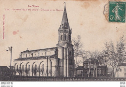 A10-81) SAINT PAUL CAP DE JOUX (TARN) L ' EGLISE ET LA MAIRIE - Saint Paul Cap De Joux