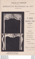 A8- 32) CONDOM - EXPOSITION NATIONALE DE 1927 - SCULPTURE , DECORATION E. SAUBIAC , CAUSSADE & SAUX, CONDOM - 2 SCANS - Condom