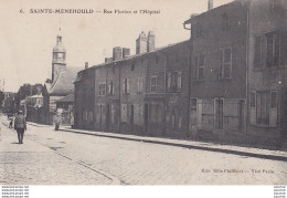 A9-51) SAINTE MENEHOULD (MARNE) RUE FLORION ET  L ' HOPITAL  - ( ANIMEE - 2 SCANS ) - Sainte-Menehould