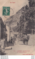 A5-81) LARROQUE , PRES BRUNIQUEL (TARN) LA PLACE DE L ' EGLISE - ( ANIMEE - HABITANTS - ATTELAGE CHEVAL ) - Other & Unclassified