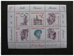 Monaco:  TB Feuille N° F2508/13 , Neuve XX . - Unused Stamps
