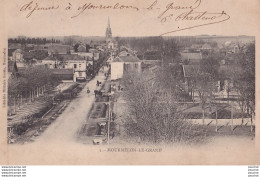 A1-51) MOURMELON LE GRAND - VUE  PLONGEANTE VERS L ' EGLISE   - ( OBLITERATION DE 1903 - 2 SCANS )  - Mourmelon Le Grand