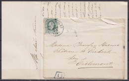 LAC Affr. N°30 Càd ROEULX (LE) /8 AOUT 1882 Pour Château De Oirbeek Lez TIRLEMONT - Boîte Rurale [KY] (au Dos: Càd Arriv - 1869-1883 Léopold II