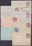 Lot De 15 EP De 1886 à 1905 De SERAING, VERVIERS, NAMUR, HUY, … Pour Destination Diverses - Voir Scans - Letter-Cards