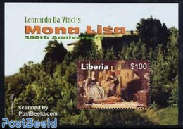 Liberia 2003 L. Da Vinci S/s, Mint NH, Art - Leonardo Da Vinci - Paintings - Autres & Non Classés