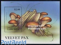 Liberia 1998 Paxillus Atrotomentos S/s, Mint NH, Nature - Mushrooms - Pilze