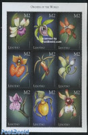 Lesotho 1999 Orchids 9v M/s, Cochleantthes Discolor, Mint NH, Nature - Flowers & Plants - Orchids - Lesotho (1966-...)