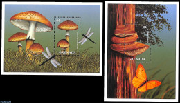 Grenada 2000 Mushrooms 2 S/s, Mint NH, Nature - Butterflies - Mushrooms - Champignons