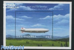 Gambia 2000 Zeppelin S/s, Mint NH, Transport - Zeppelins - Zeppelins