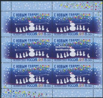 Russia 2007 Newyear M/s (with 6 Stamps), Mint NH, Various - New Year - New Year