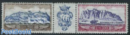 San Marino 1958 Airmail 2v+tab [:T:], Mint NH - Nuovi