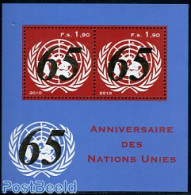 United Nations, Geneva 2010 65 Years UNO S/s, Mint NH, History - United Nations - Autres & Non Classés