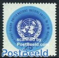 United Nations, New York 1965 Definitive 1v, Fluorescent, Mint NH - Autres & Non Classés