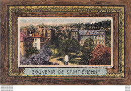 A28-42) SAINT ETIENNE - SOUVENIR - CARTE A SYSTEME RABAT - EPLIANT 10 PETITES VUES - ( 3 SCANS ) - Saint Etienne