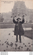 A27-75) PARIS (I°) LE CHARMEUR D'OISEAUX AUX TUILERIES - LE DEJEUNER  D ' HIVER - ( 2 SCANS ) - District 01