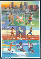 Gambia 1996 Olympic Winners 9v M/s, Fu Mingxia, Mint NH, Sport - Olympic Games - Gambie (...-1964)
