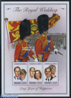 Gambia 1999 Edward & Sophie Wedding 3v M/s, Mint NH, History - Kings & Queens (Royalty) - Royalties, Royals