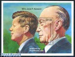 Gambia 1993 Konrad Adenauer S/s, Mint NH, History - Germans - Gambie (...-1964)