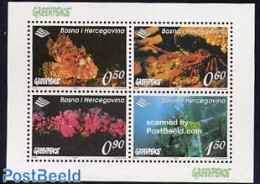 Bosnia Herzegovina 2000 Greenpeace S/s, Mint NH, Nature - Sport - Environment - Greenpeace - Diving - Protection De L'environnement & Climat