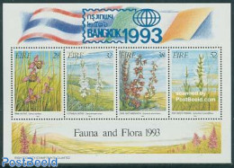 Ireland 1993 Bangkok 1993 S/s, Mint NH, Nature - Orchids - Philately - Ongebruikt