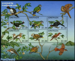 Grenada 1996 Birds 6v M/s, Mint NH, Nature - Birds - Other & Unclassified