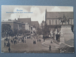 BRESLAU - SCHWEIDNITZERSTRSSE MIT KAISER WILHELM DENKMAL - Pologne