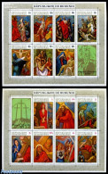 Burundi 1970 Easter 2 S/s, Mint NH, Religion - Religion - Art - Paintings - Autres & Non Classés