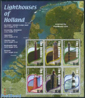 Gambia 2002 Dutch Lighthouses 6v M/s, Mint NH, History - Various - Netherlands & Dutch - Lighthouses & Safety At Sea -.. - Géographie