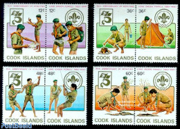Cook Islands 1983 Scouting 4x2v [:], Mint NH, Sport - Scouting - Autres & Non Classés